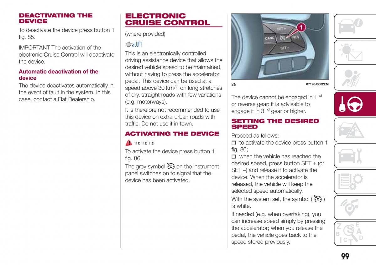 Fiat Tipo combi owners manual / page 101