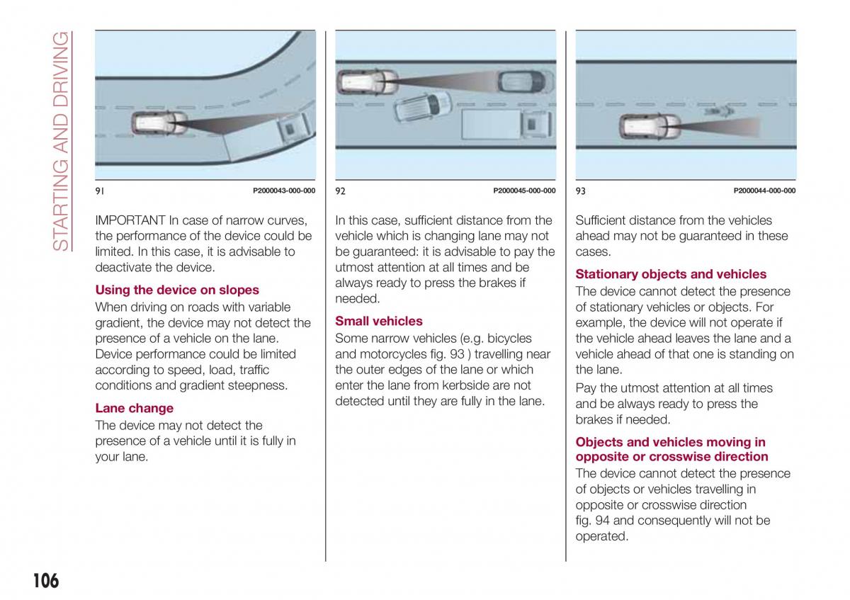 Fiat Tipo combi owners manual / page 108