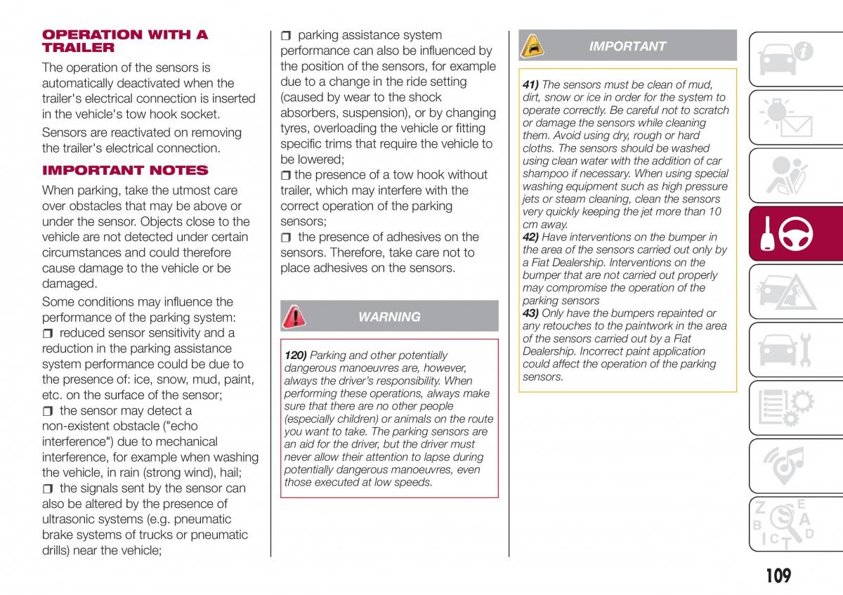 Fiat Tipo combi owners manual / page 111