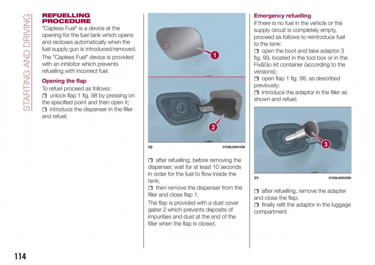 Fiat Tipo combi owners manual / page 116