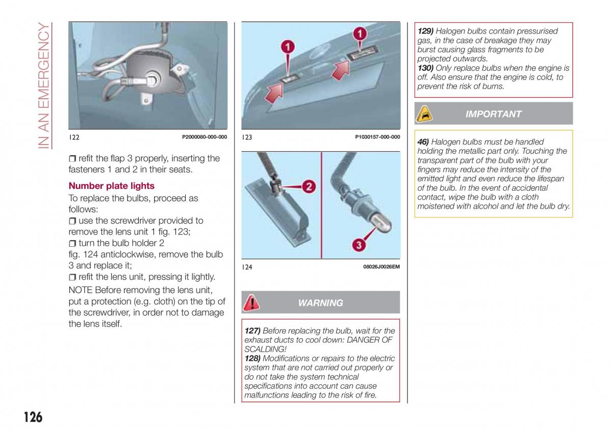 Fiat Tipo combi owners manual / page 128