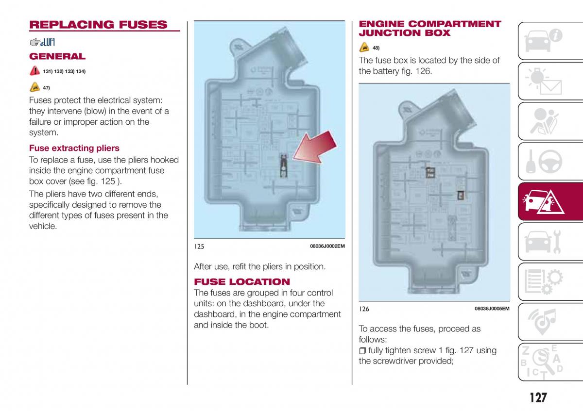 Fiat Tipo combi owners manual / page 129