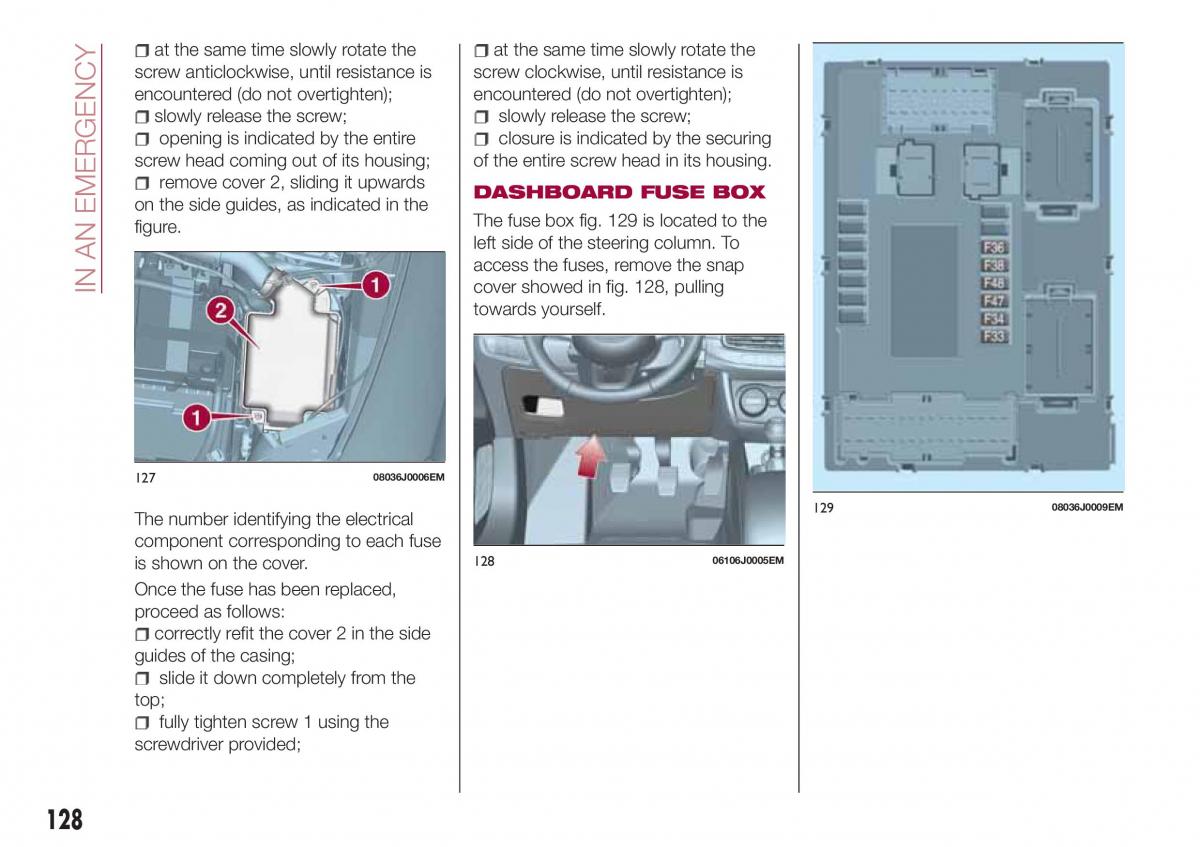 Fiat Tipo combi owners manual / page 130