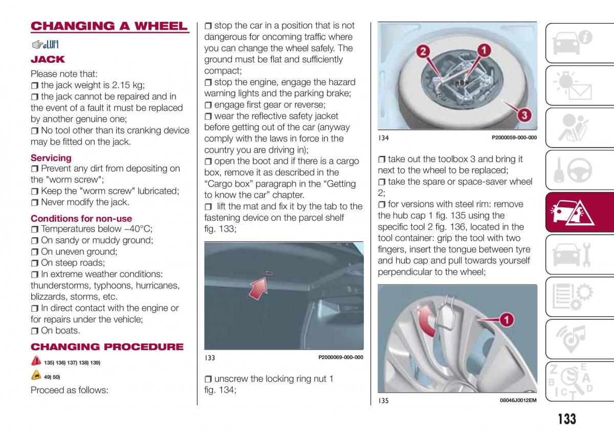 Fiat Tipo combi owners manual / page 135