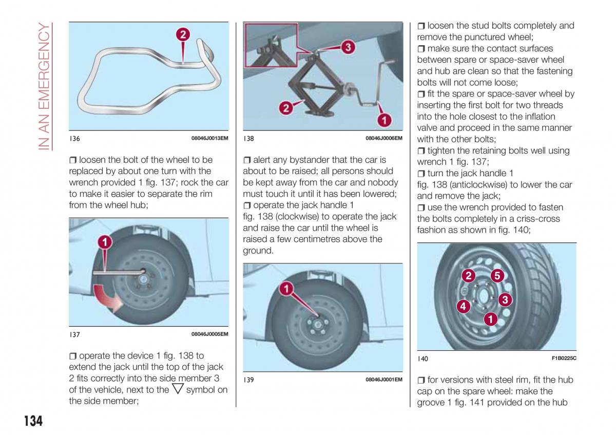 Fiat Tipo combi owners manual / page 136