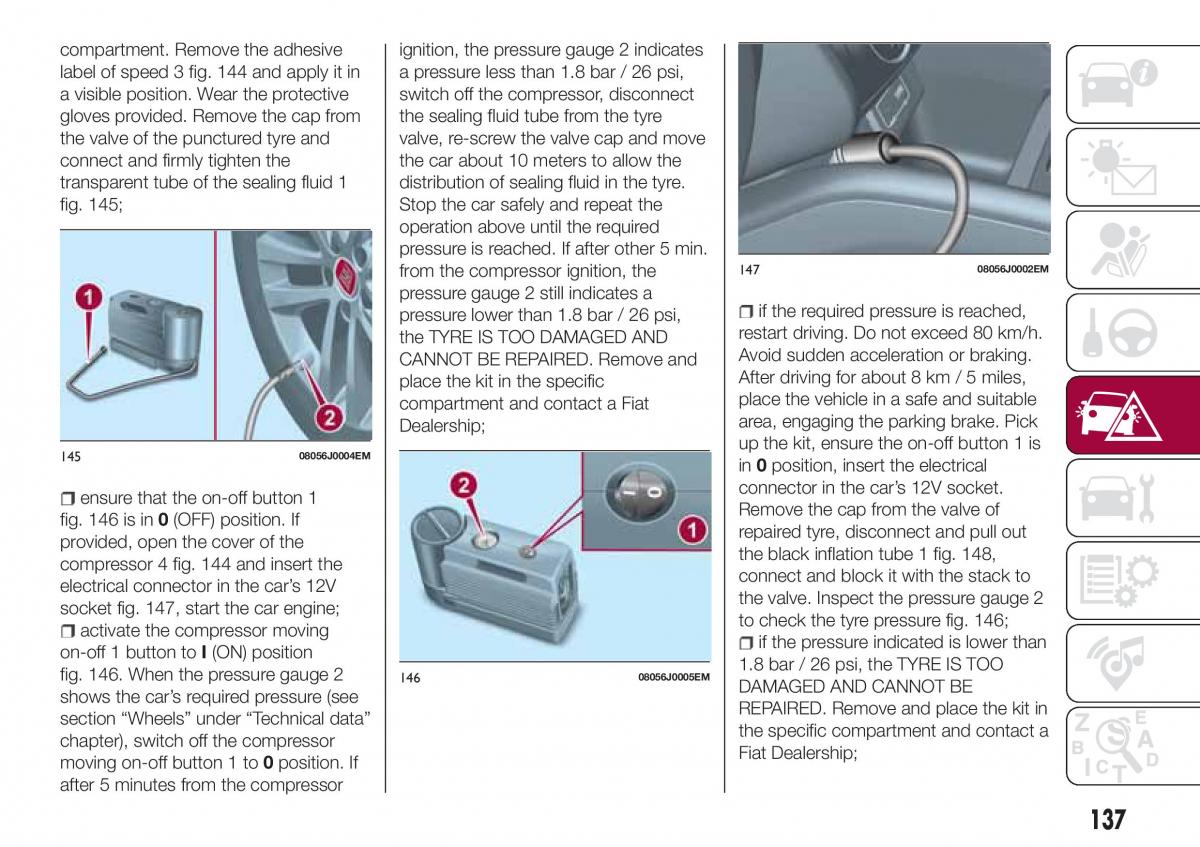 Fiat Tipo combi owners manual / page 139