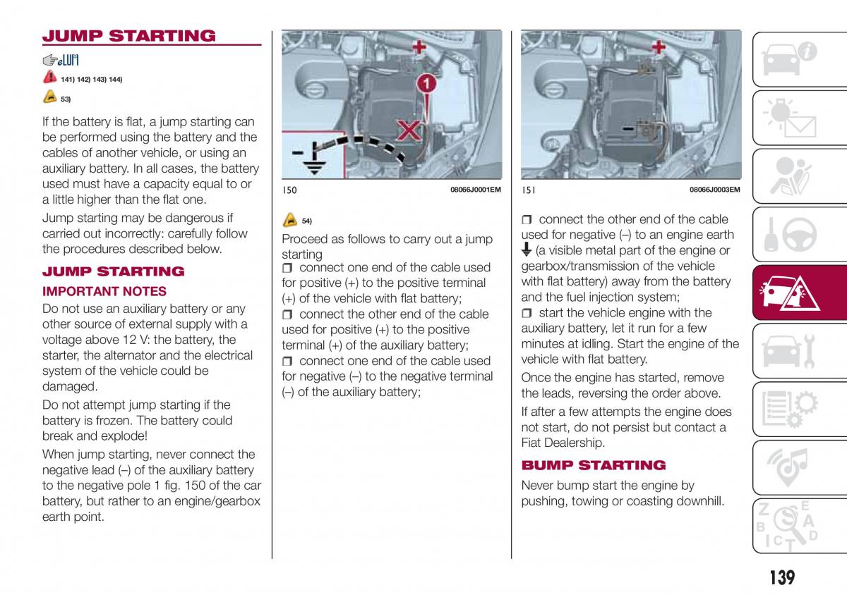 Fiat Tipo combi owners manual / page 141