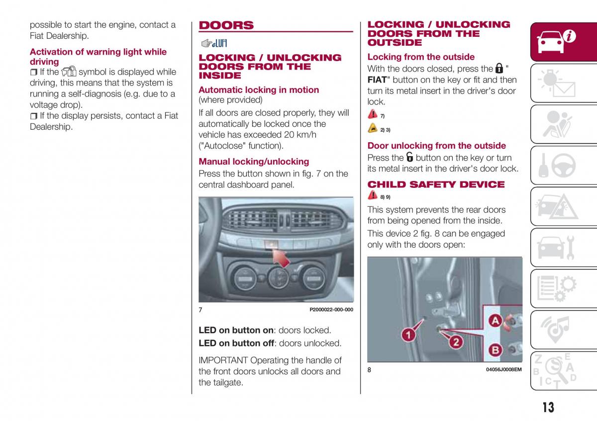 Fiat Tipo combi owners manual / page 15