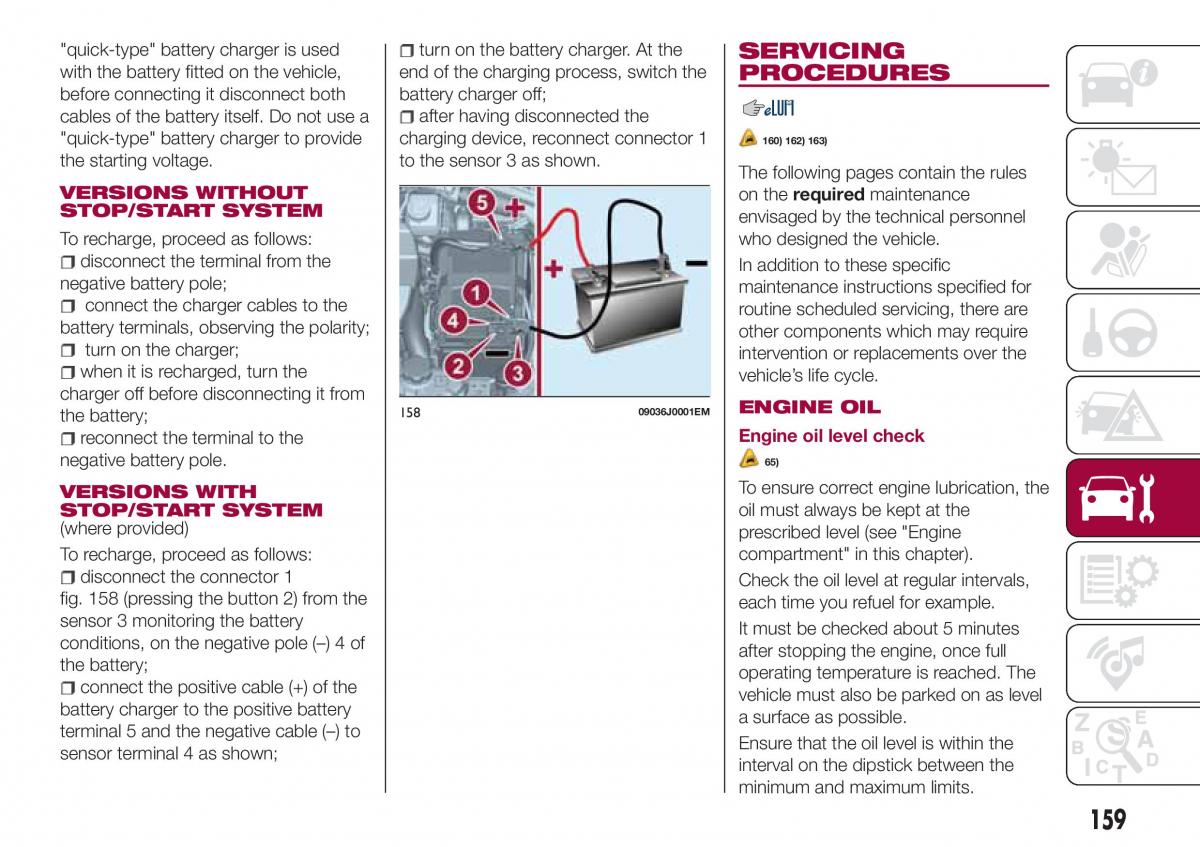 Fiat Tipo combi owners manual / page 161