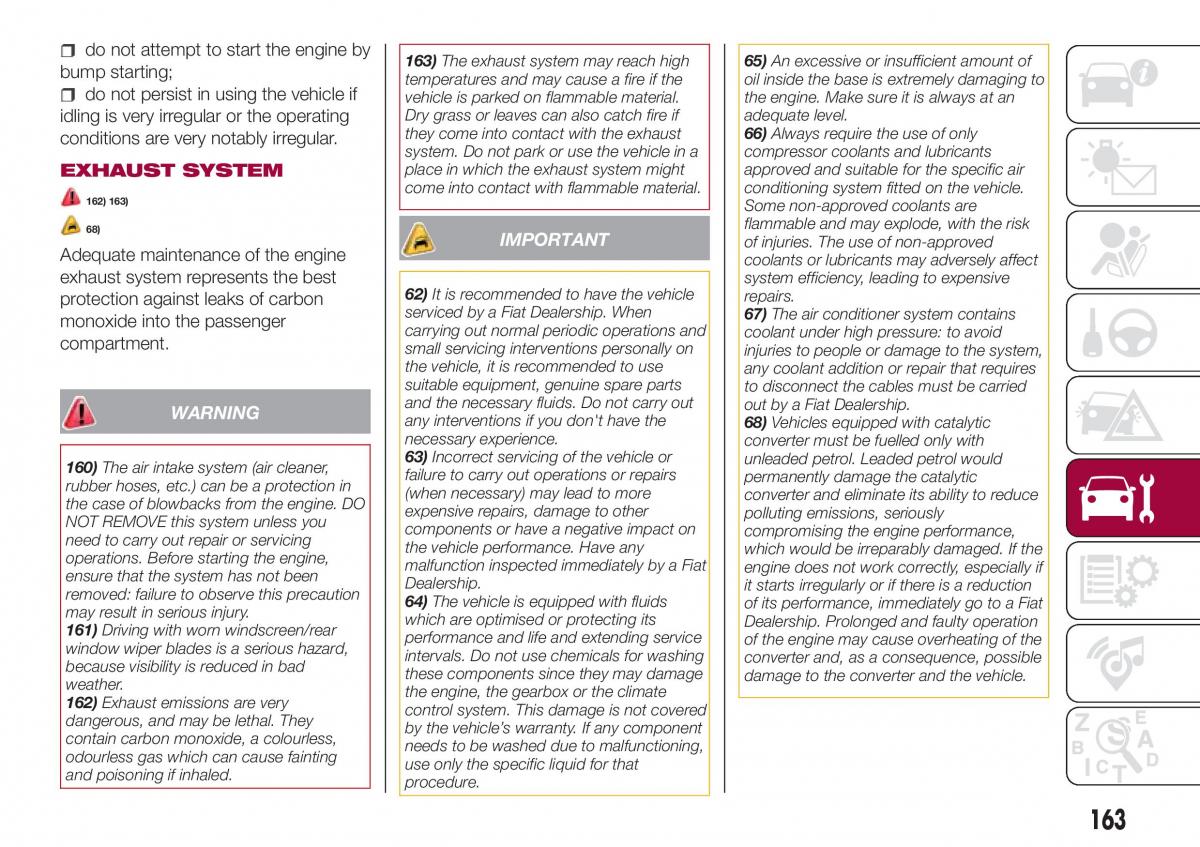 Fiat Tipo combi owners manual / page 165