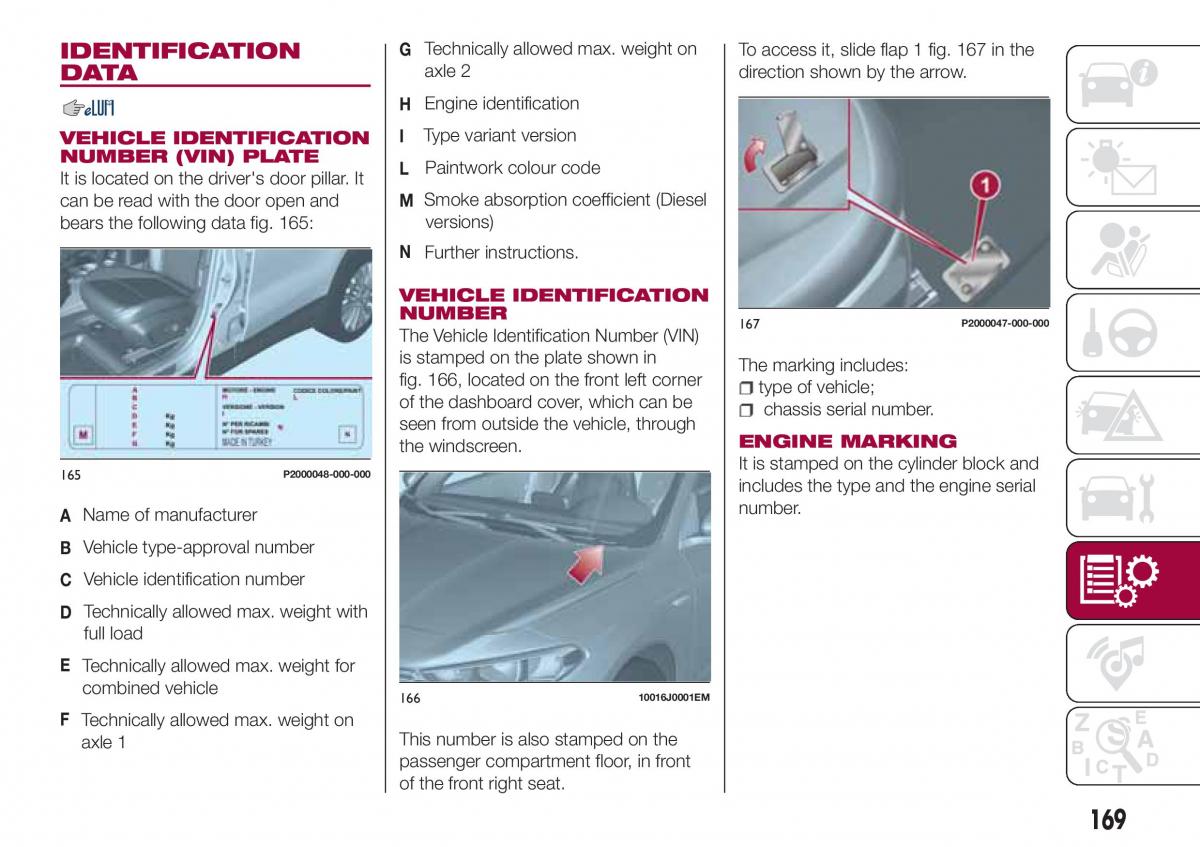 Fiat Tipo combi owners manual / page 171