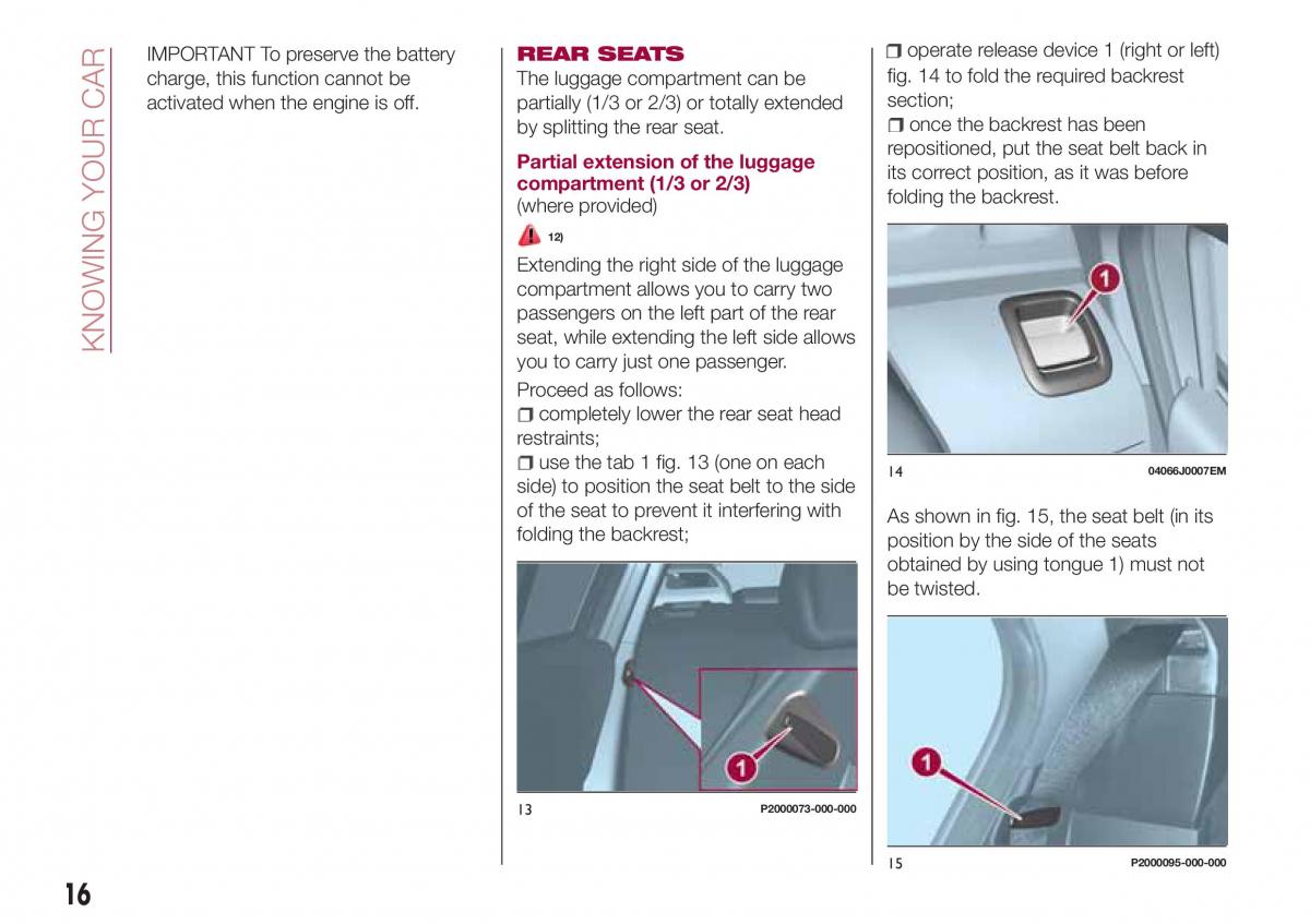 Fiat Tipo combi owners manual / page 18