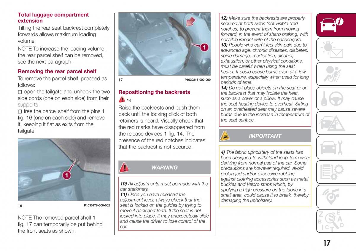 Fiat Tipo combi owners manual / page 19