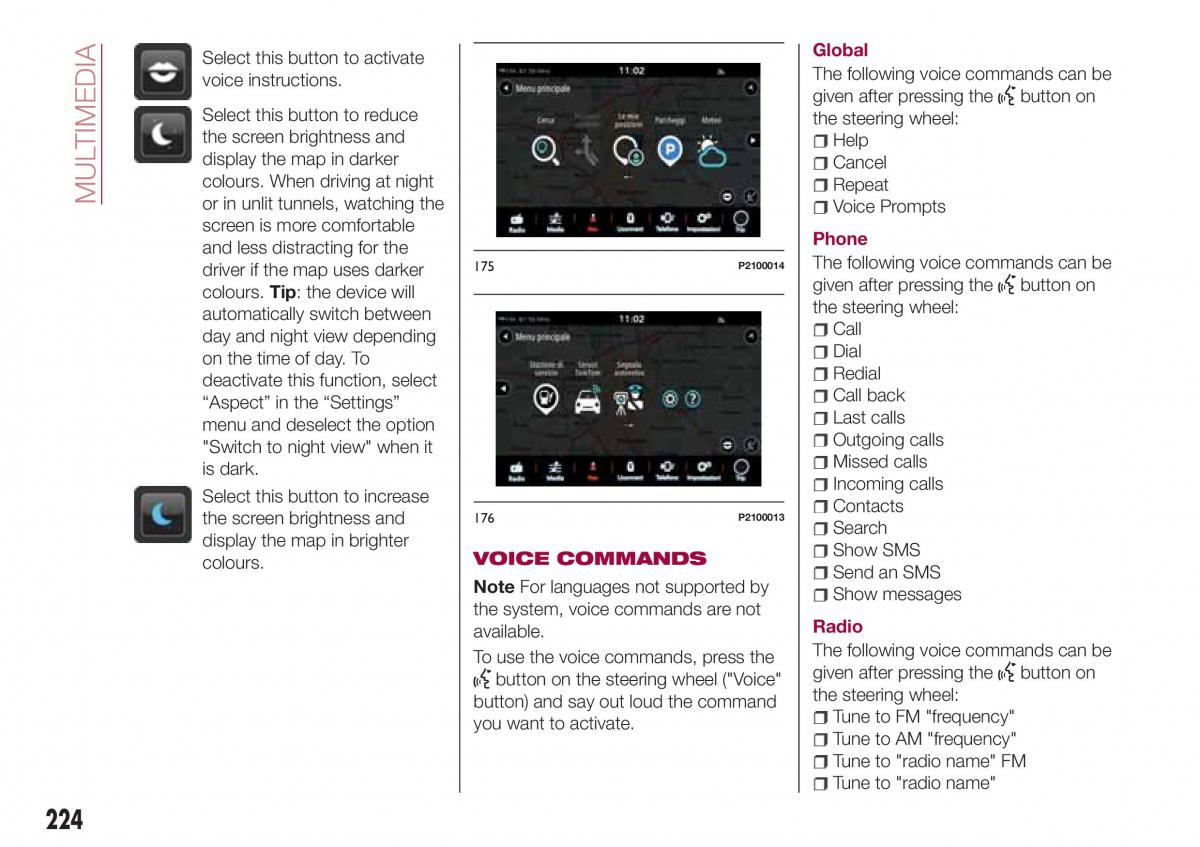 Fiat Tipo combi owners manual / page 226