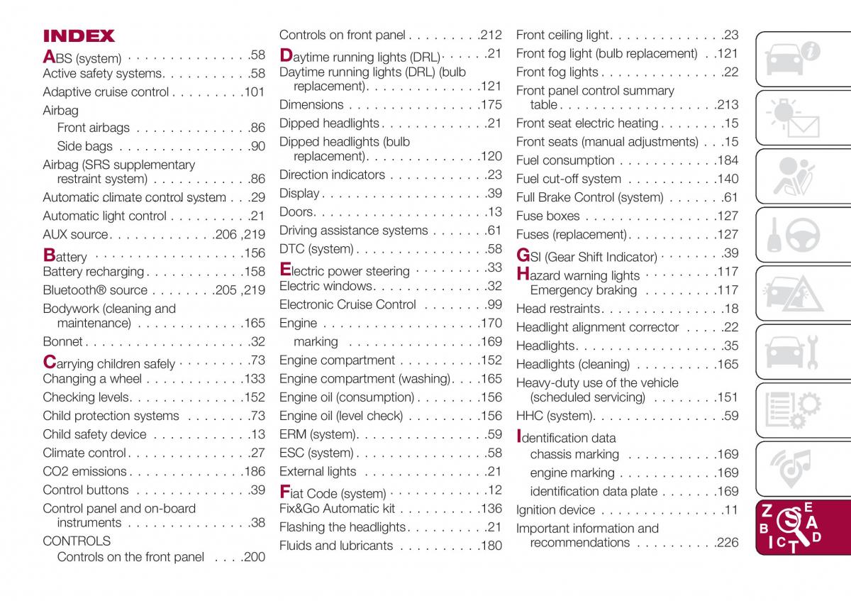 Fiat Tipo combi owners manual / page 235