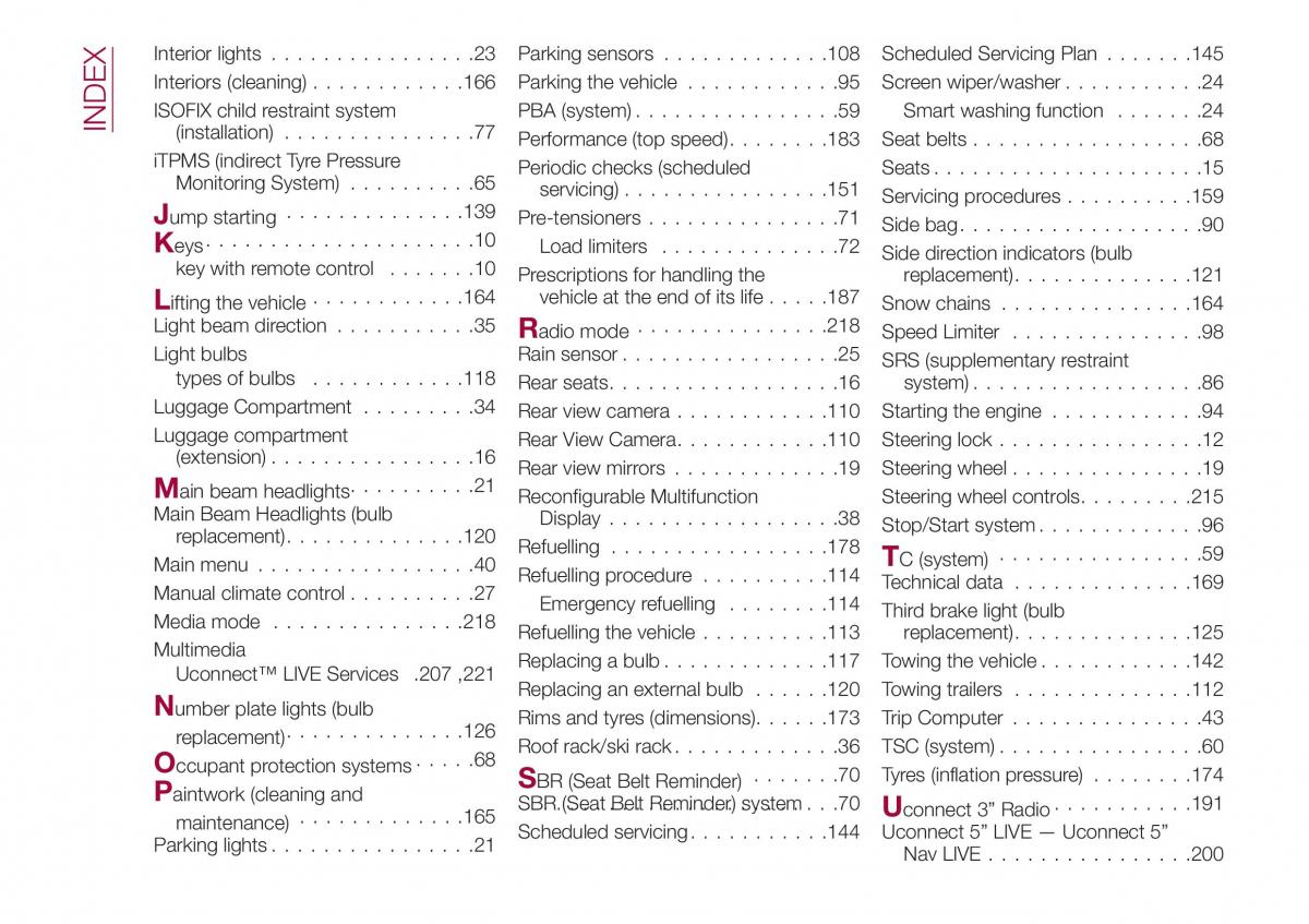 Fiat Tipo combi owners manual / page 236