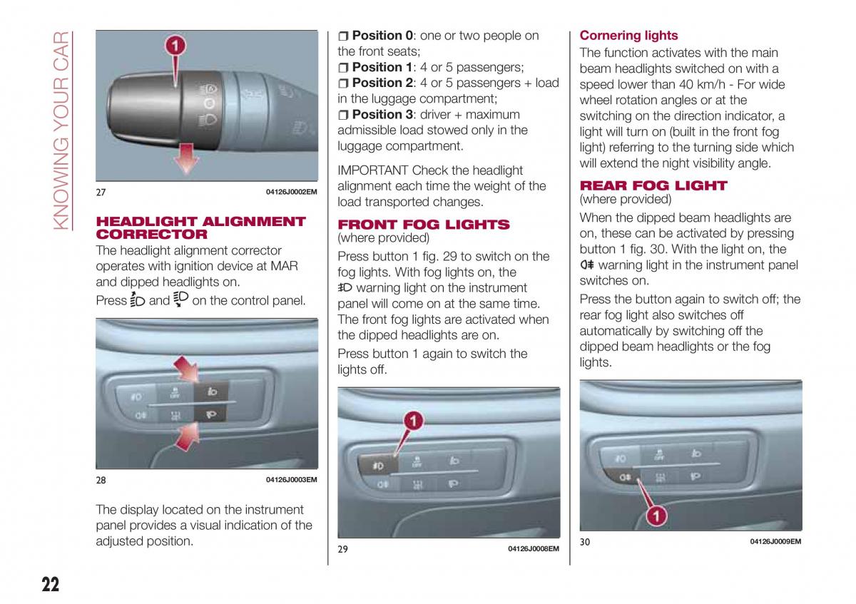 Fiat Tipo combi owners manual / page 24