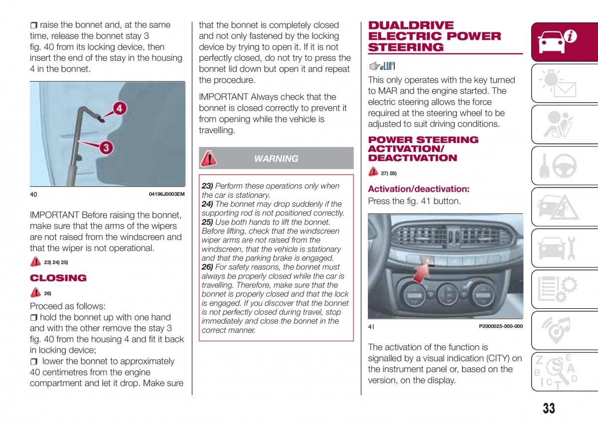 Fiat Tipo combi owners manual / page 35