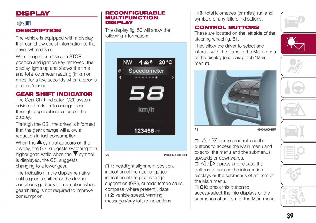 Fiat Tipo combi owners manual / page 41