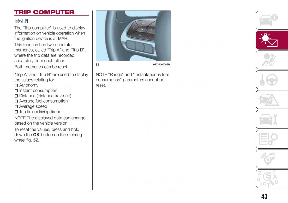 Fiat Tipo combi owners manual / page 45