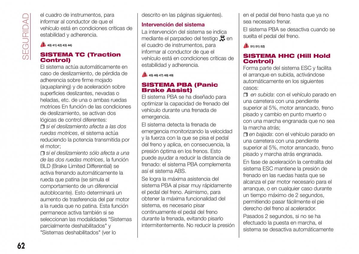 Fiat Tipo combi manual del propietario / page 64