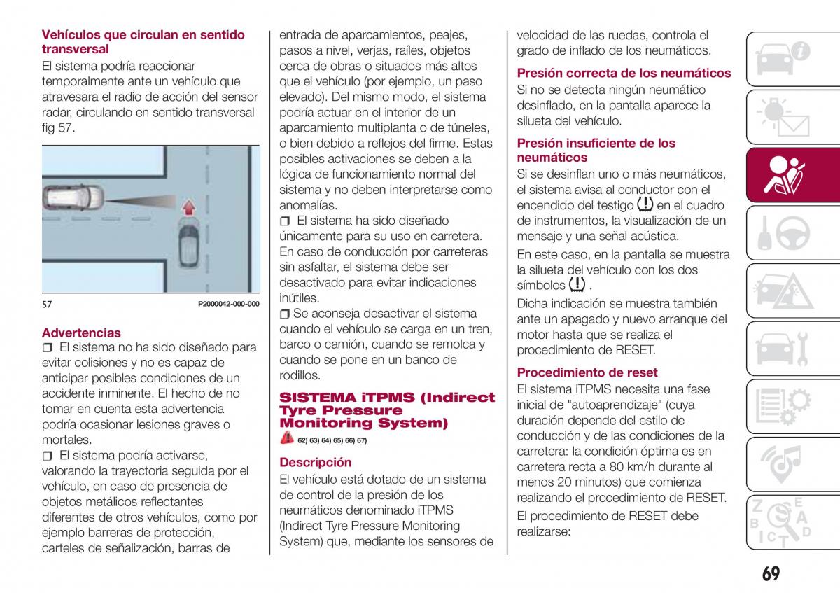 Fiat Tipo combi manual del propietario / page 71