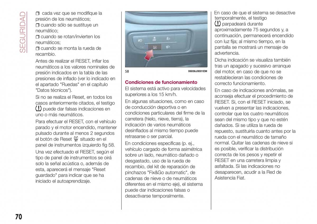 Fiat Tipo combi manual del propietario / page 72