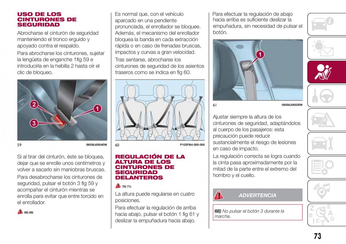 Fiat Tipo combi manual del propietario / page 75