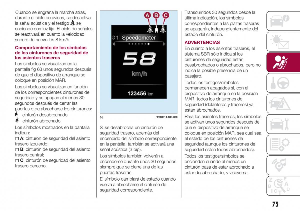 Fiat Tipo combi manual del propietario / page 77