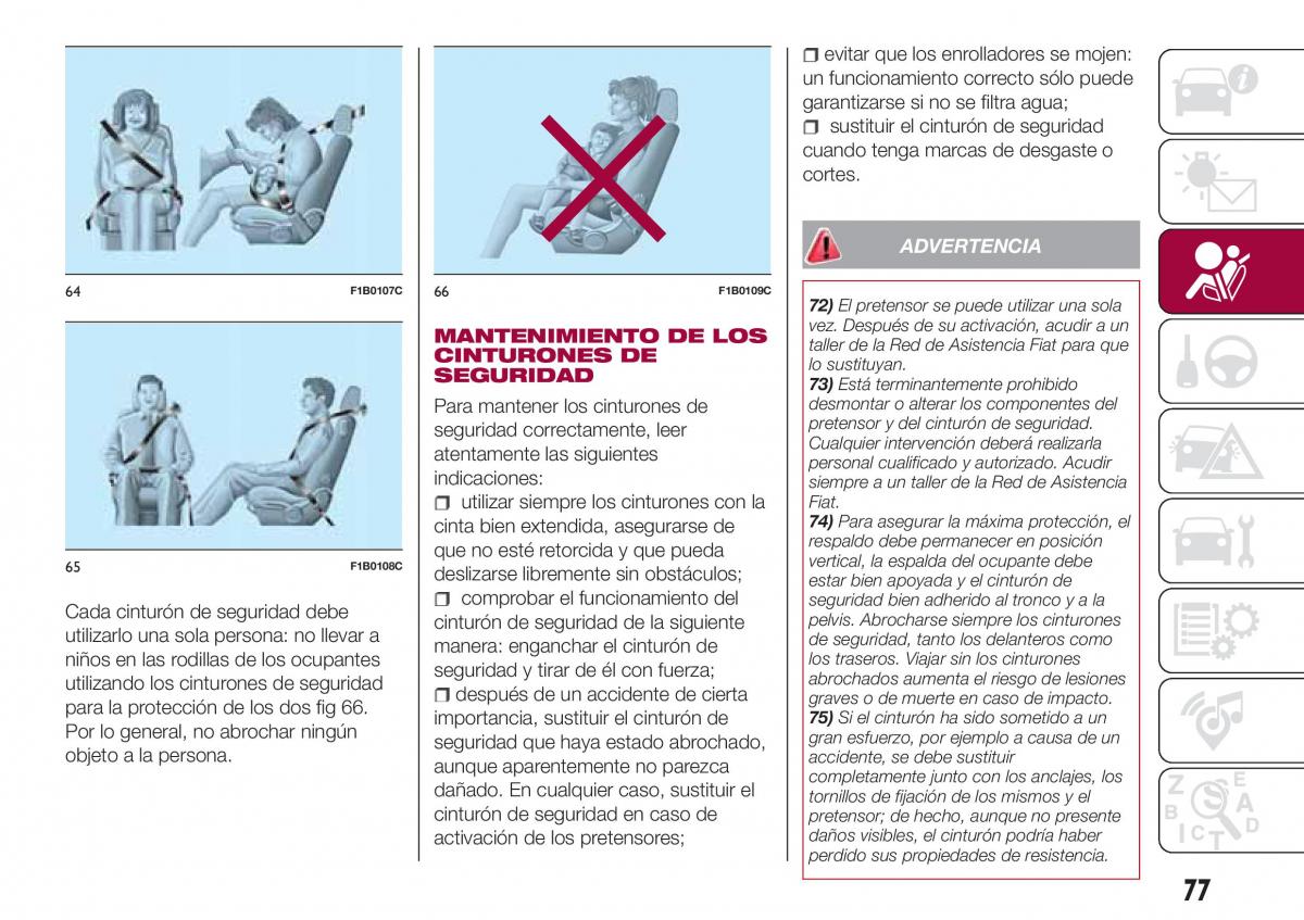 Fiat Tipo combi manual del propietario / page 79