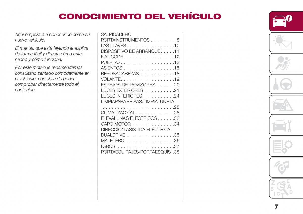 Fiat Tipo combi manual del propietario / page 9