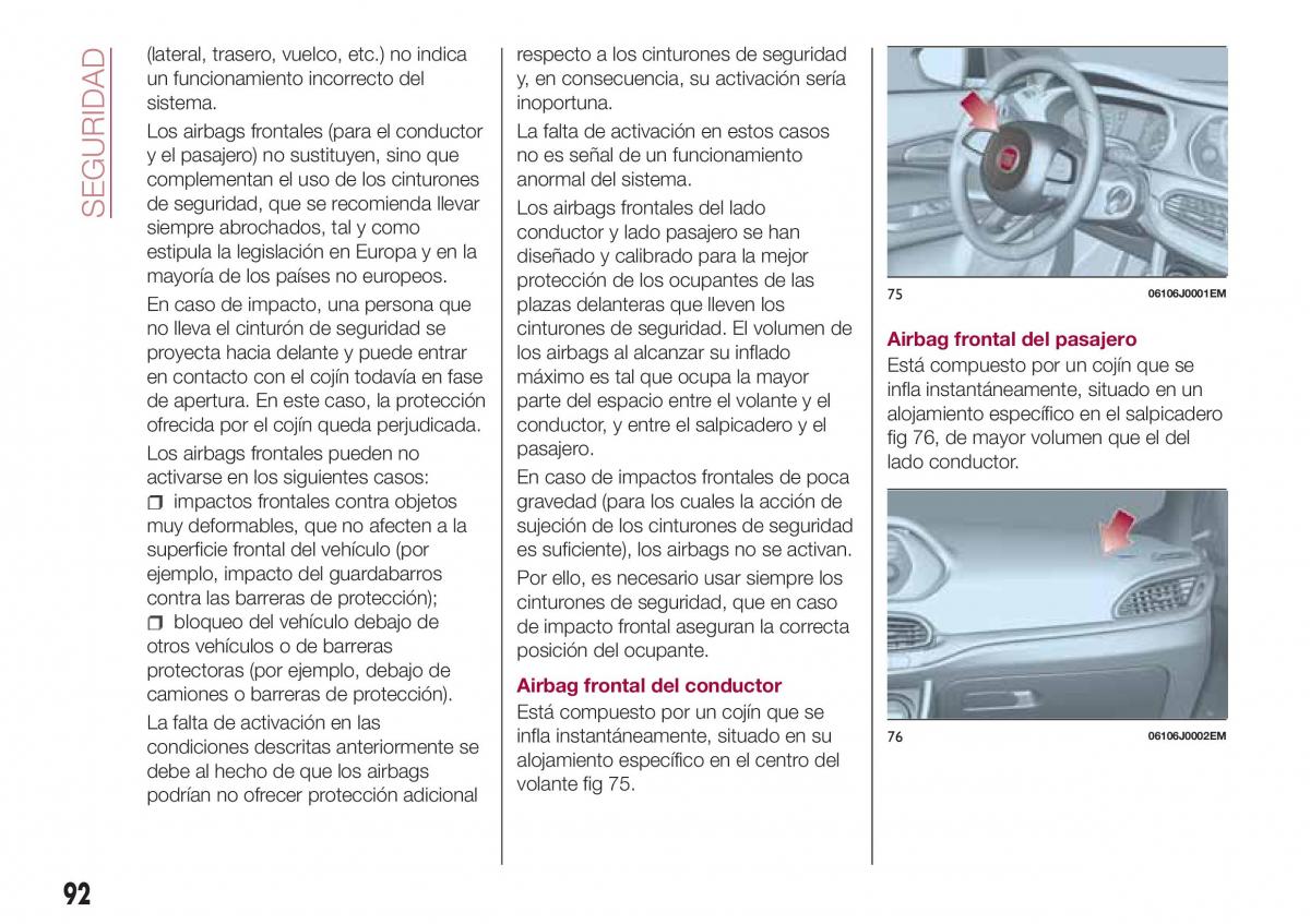 Fiat Tipo combi manual del propietario / page 94