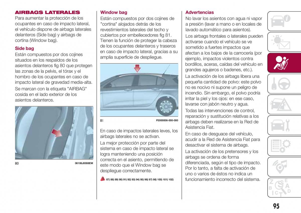 Fiat Tipo combi manual del propietario / page 97