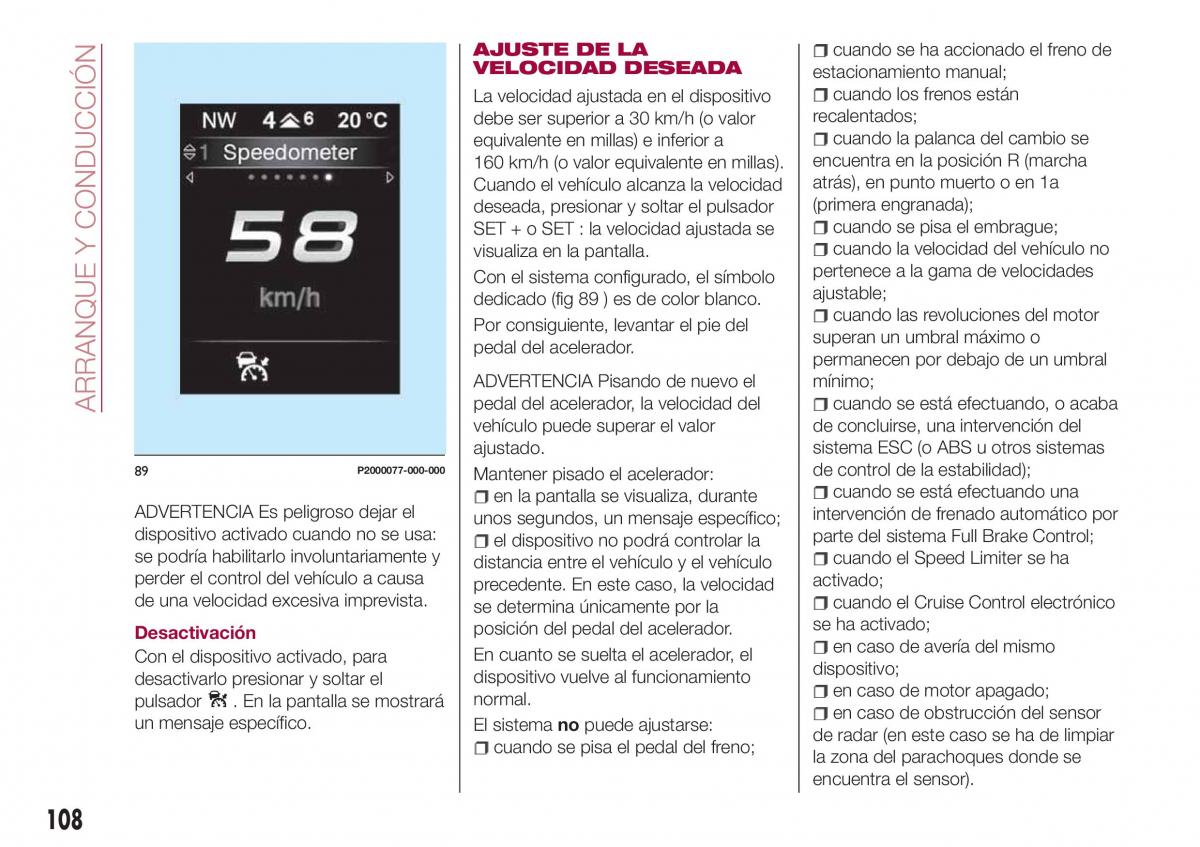 Fiat Tipo combi manual del propietario / page 110