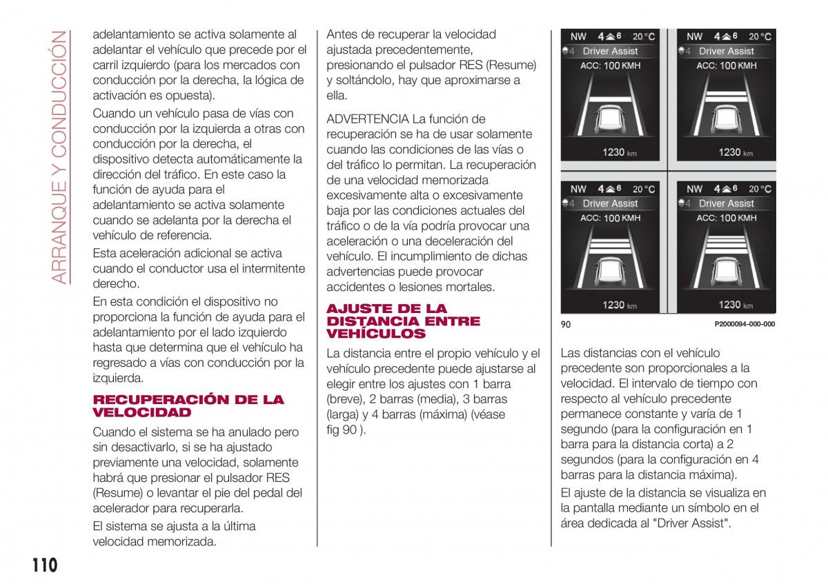 Fiat Tipo combi manual del propietario / page 112