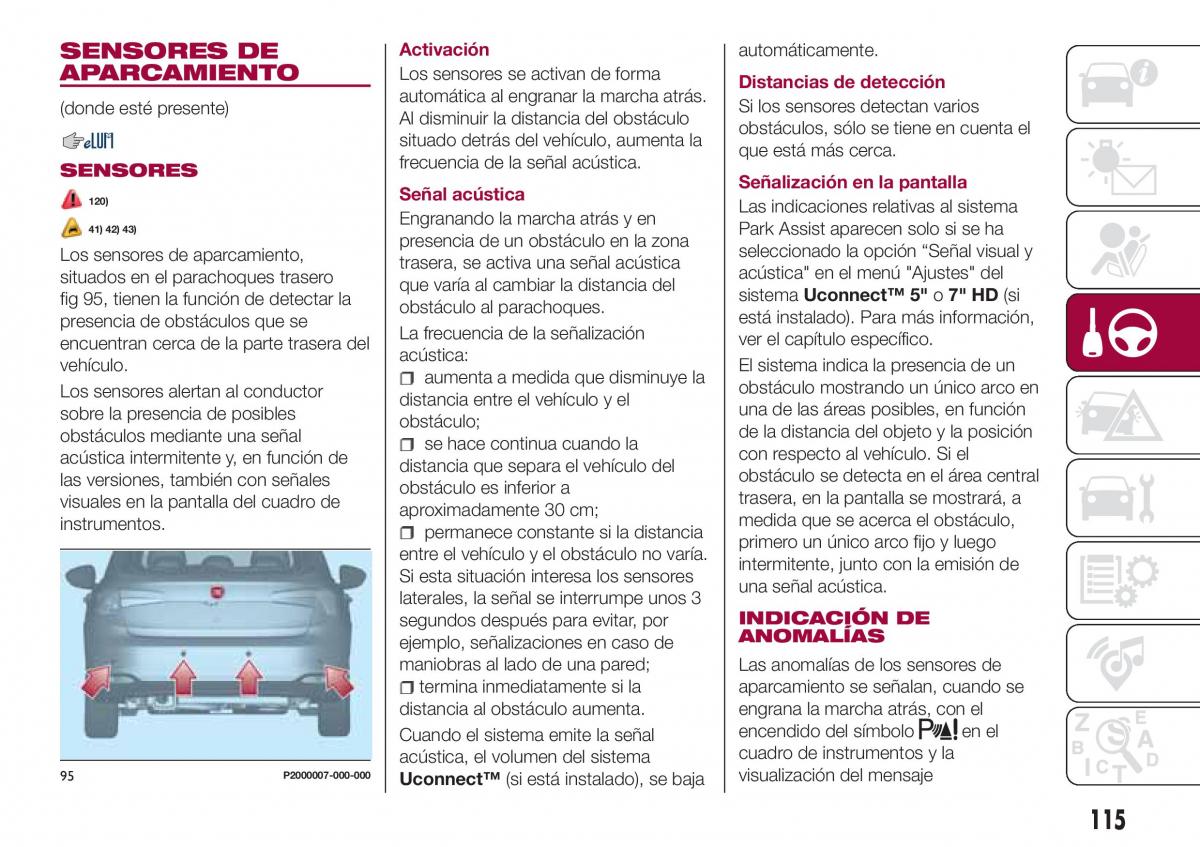 Fiat Tipo combi manual del propietario / page 117