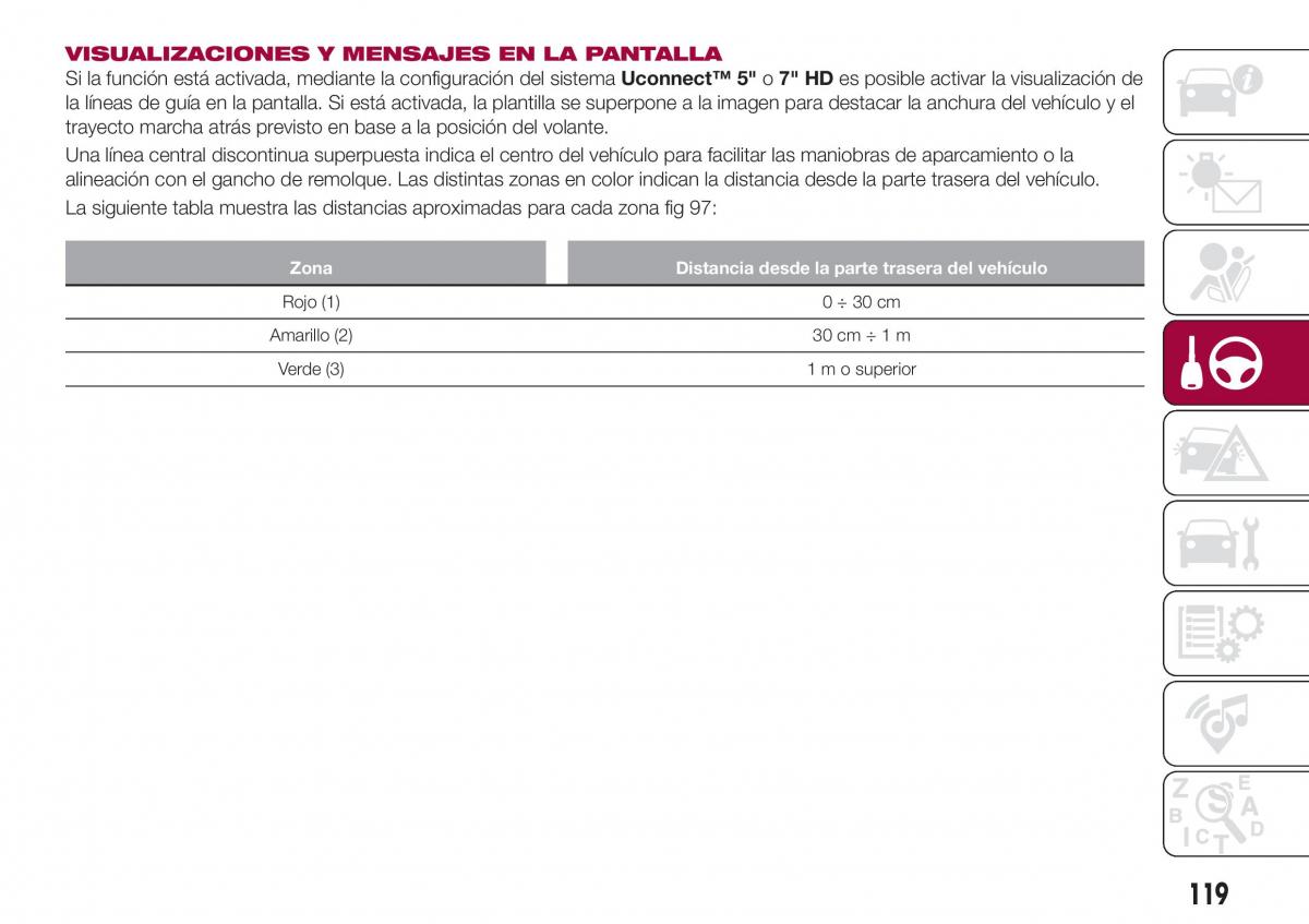 Fiat Tipo combi manual del propietario / page 121