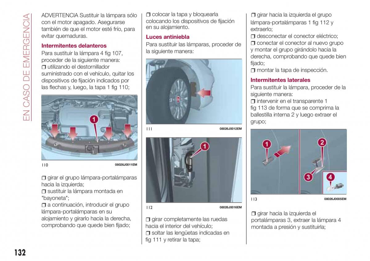 Fiat Tipo combi manual del propietario / page 134