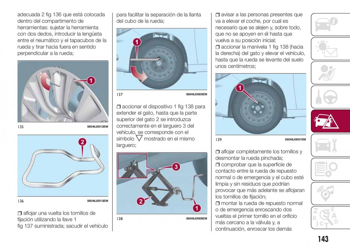 Fiat Tipo combi manual del propietario / page 145