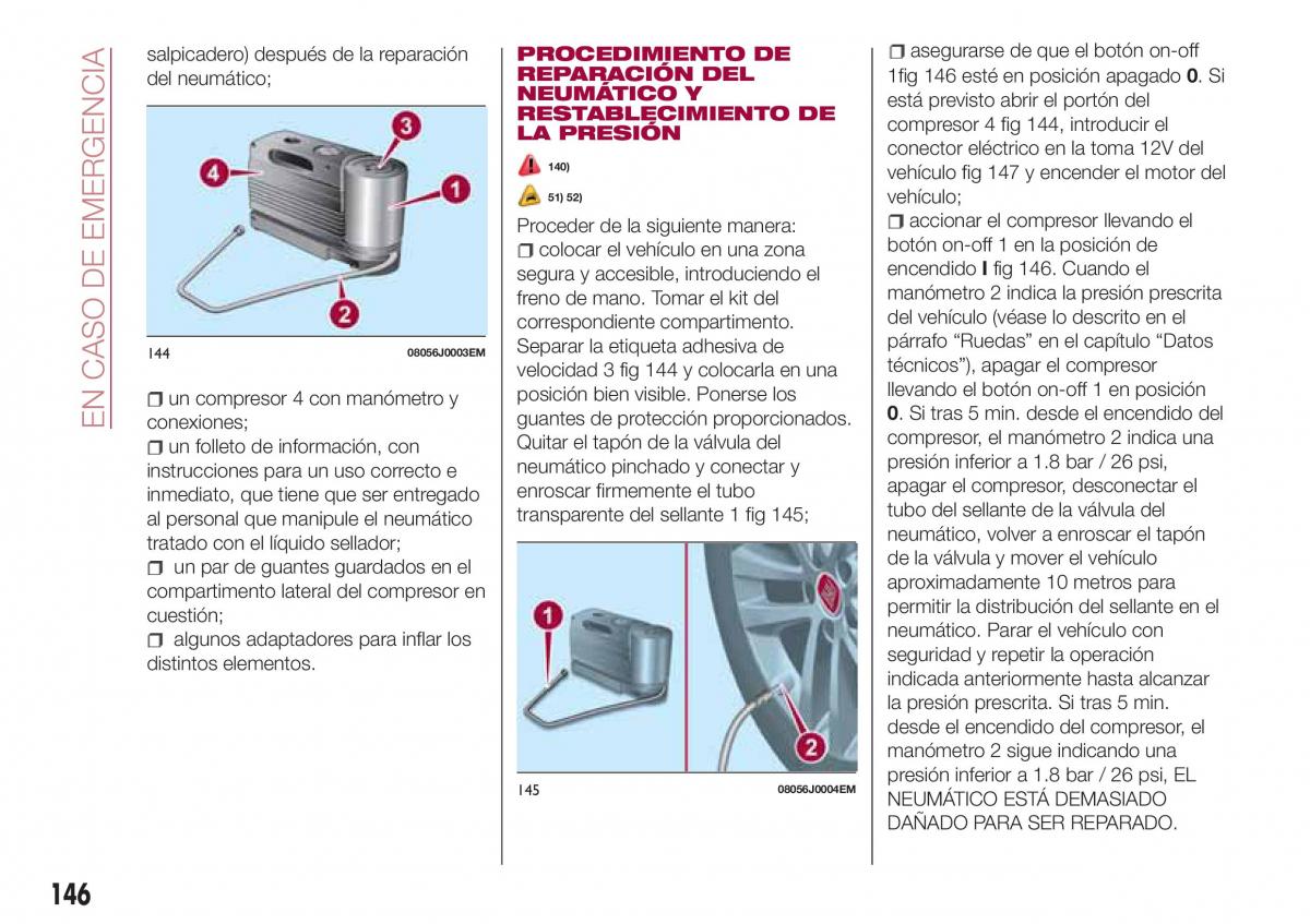 Fiat Tipo combi manual del propietario / page 148