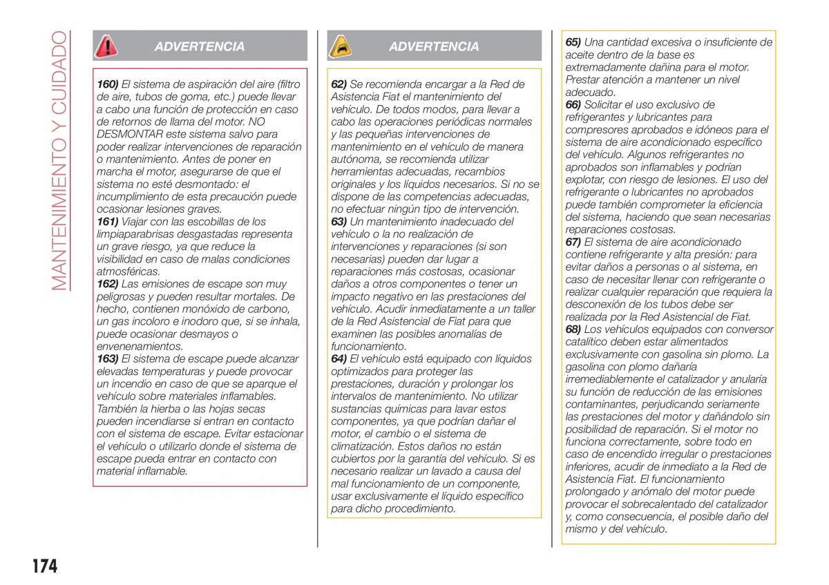 Fiat Tipo combi manual del propietario / page 176