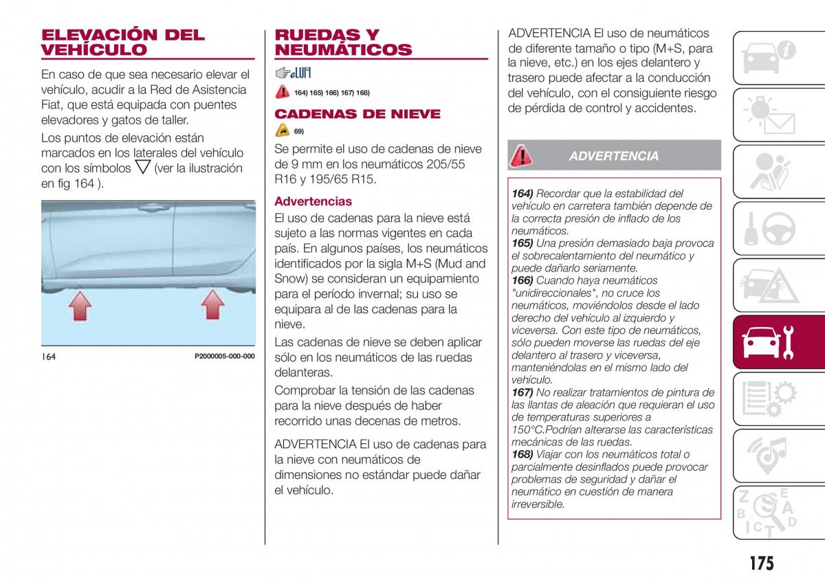 Fiat Tipo combi manual del propietario / page 177