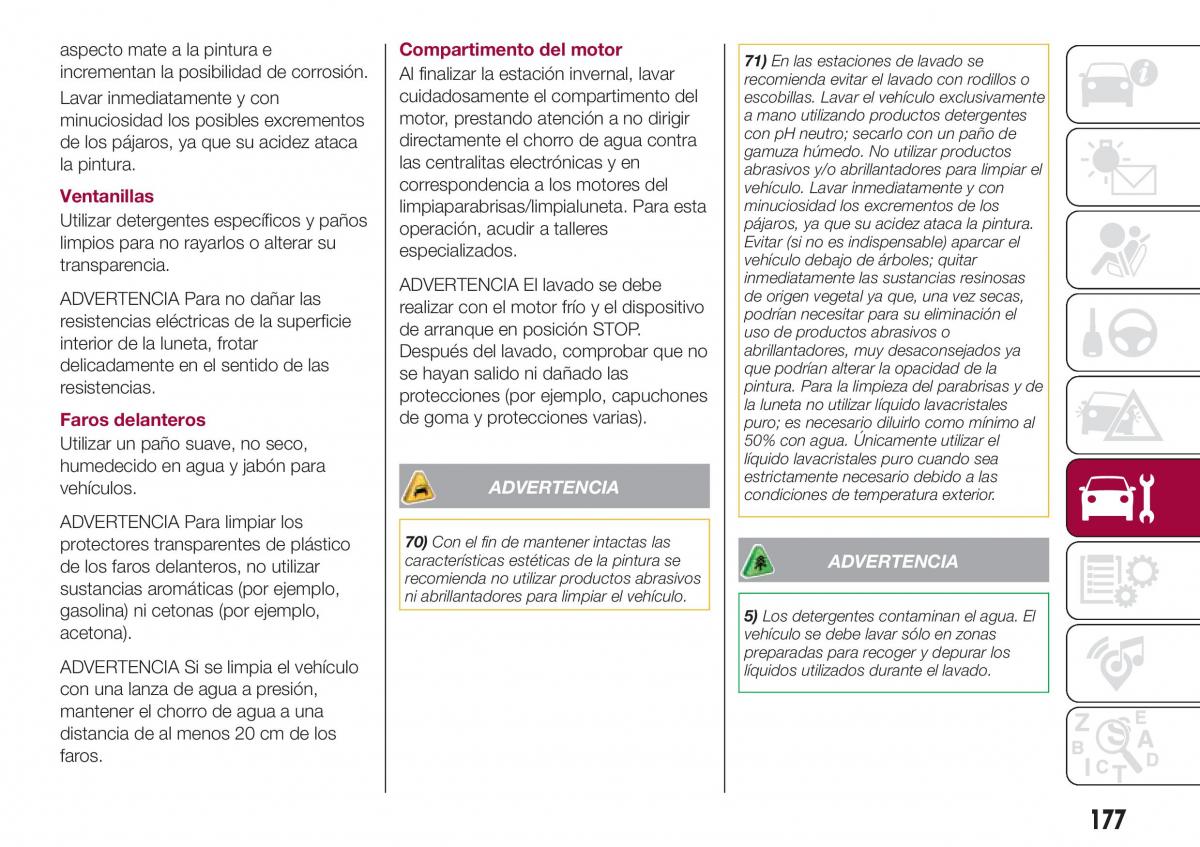 Fiat Tipo combi manual del propietario / page 179