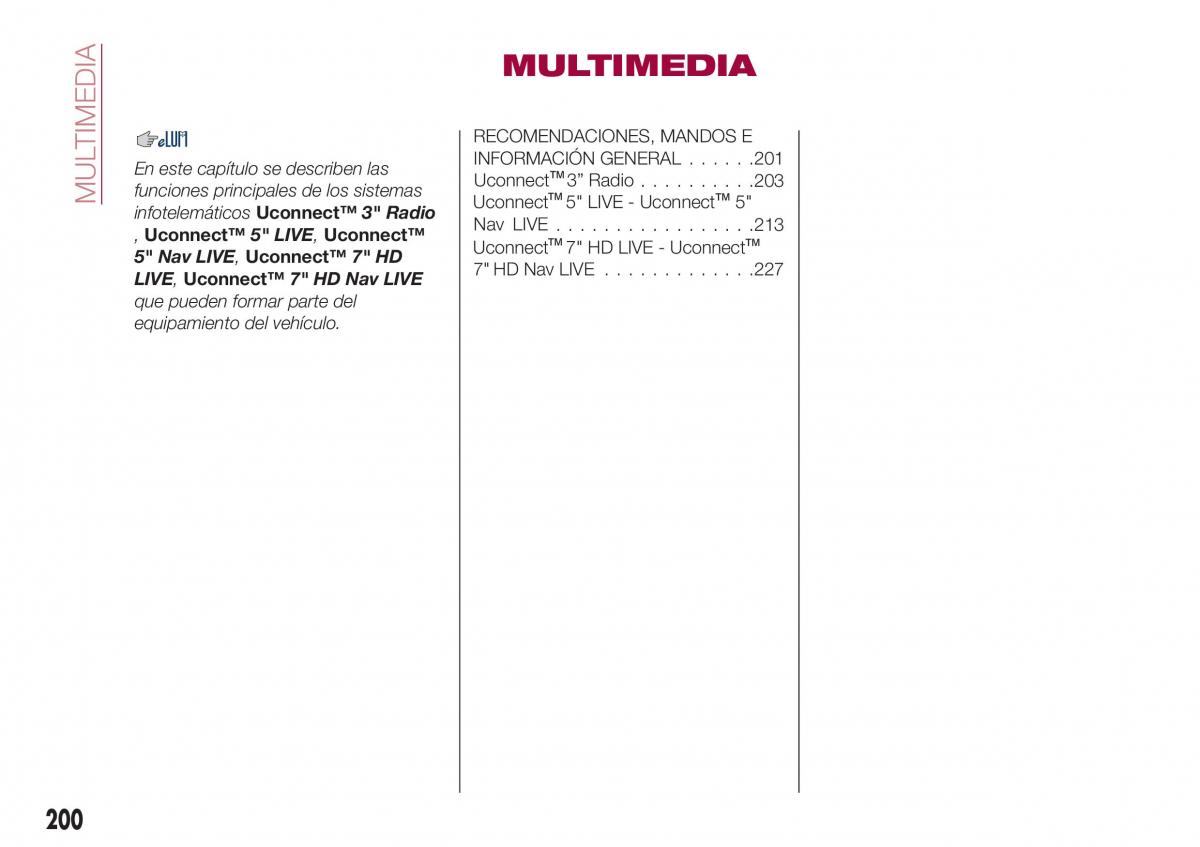 Fiat Tipo combi manual del propietario / page 202