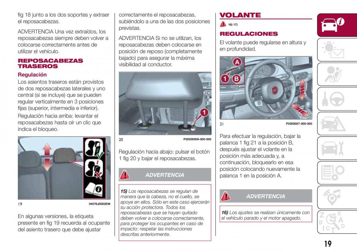 Fiat Tipo combi manual del propietario / page 21