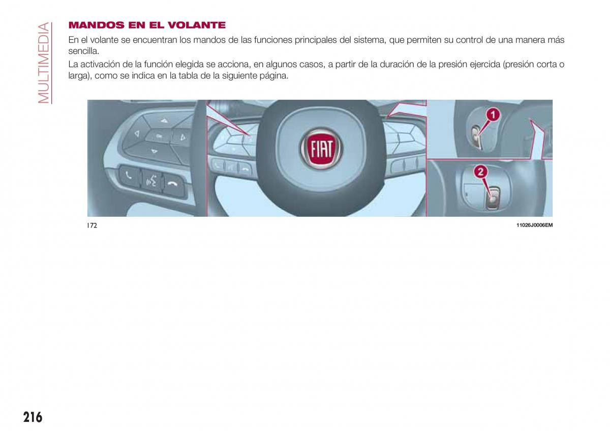 Fiat Tipo combi manual del propietario / page 218