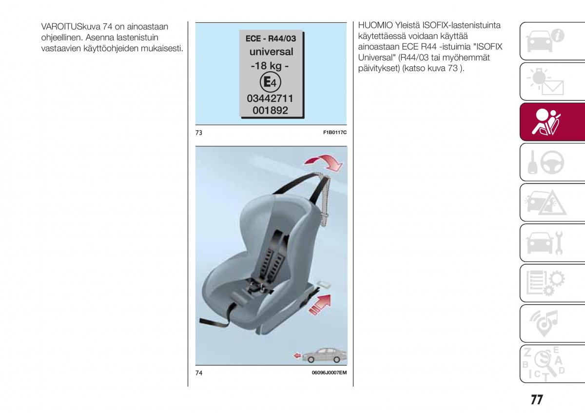 Fiat Tipo combi omistajan kasikirja / page 79