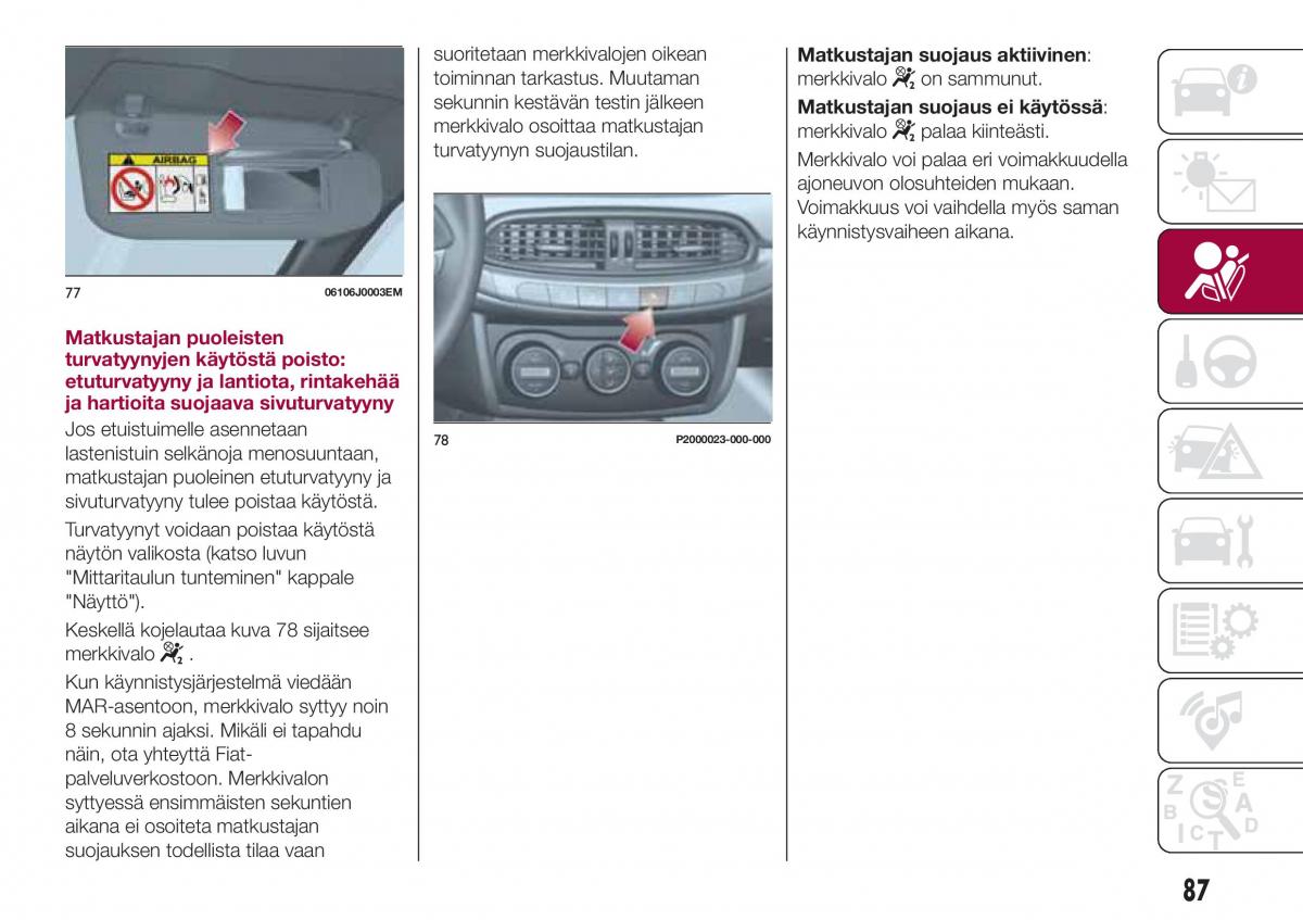 Fiat Tipo combi omistajan kasikirja / page 89