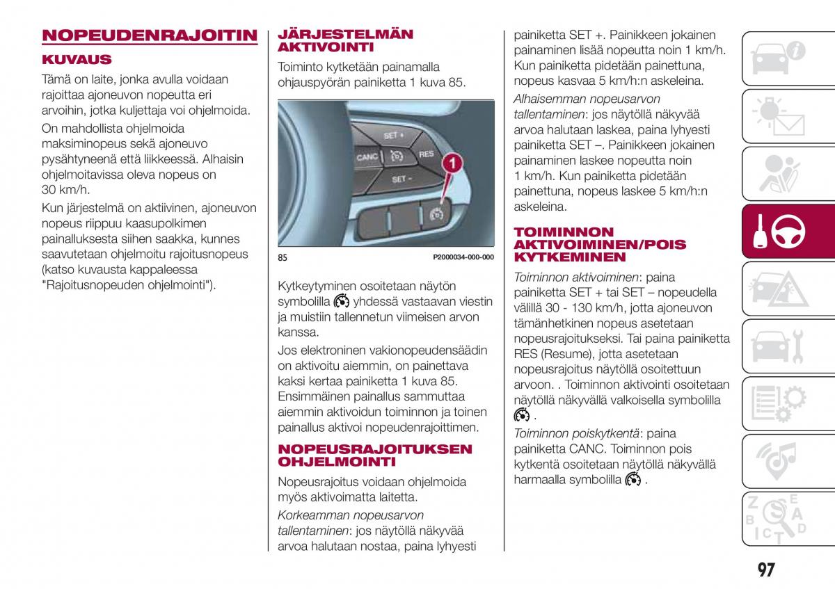 Fiat Tipo combi omistajan kasikirja / page 99