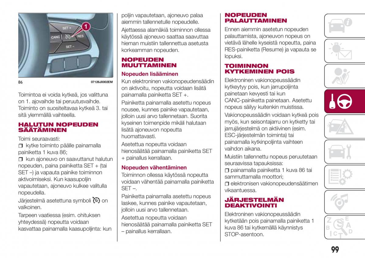 Fiat Tipo combi omistajan kasikirja / page 101